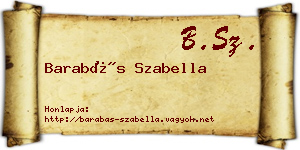 Barabás Szabella névjegykártya